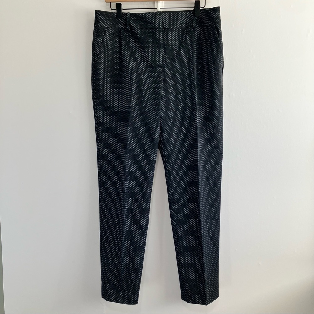 Talbot's Hampshire Ankle Black Polka Dot Pants Size 10